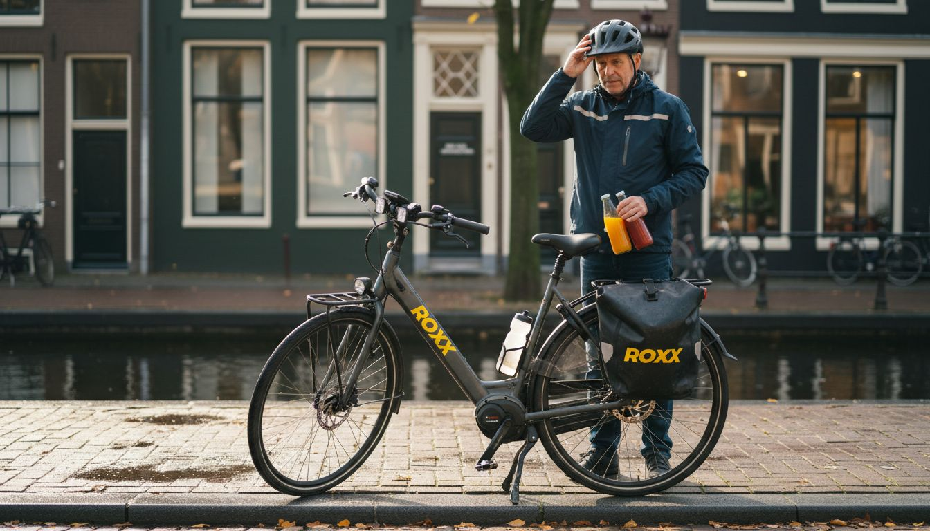 Man met e-bike accessoires meldt parkeerprobleem in binnenstad