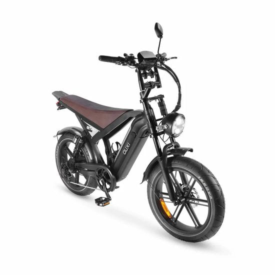 OUXI GT20 Zwart – Elektrische Fatbike Stoer Design | Stad & Woon-werk 25km/u