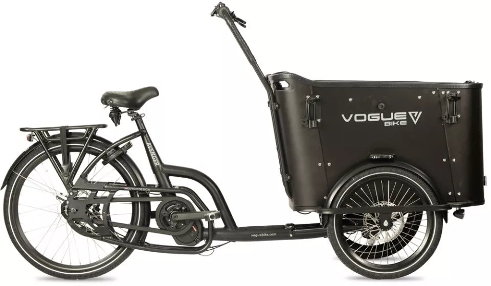 Vogue Avenger mat zwart elektrische bakfiets
