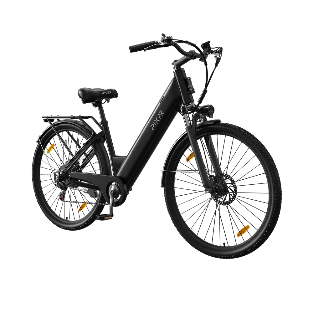 Pixar C1 Zwart elektrische stadsfiets