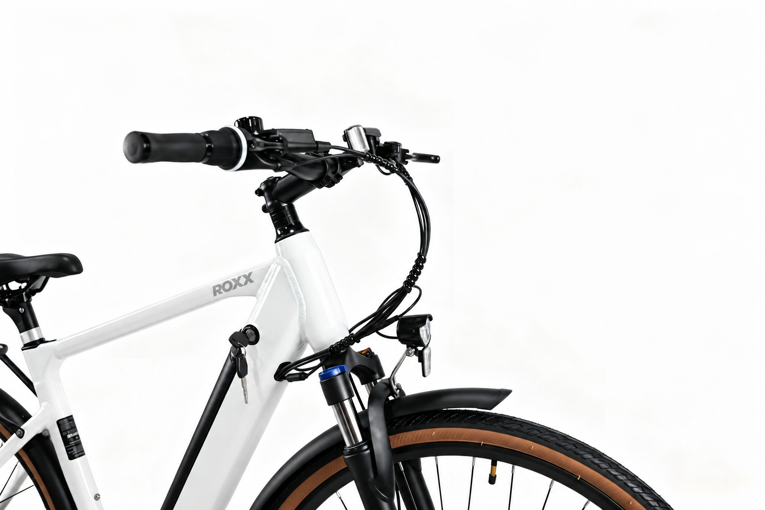 Roxx Gravel Wit - Een comfortabele e-bike voor dagelijks woon-werkverkeer