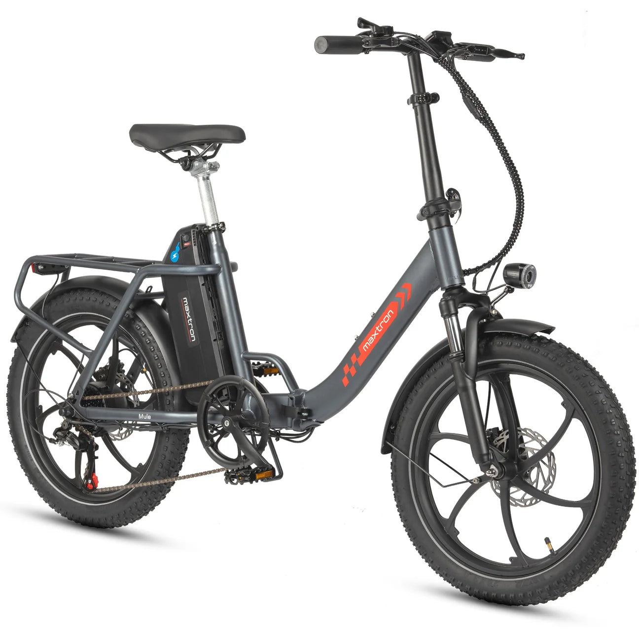 Maxtron Mule Grijs – Opvouwbare Elektrische Fiets | Lichte E-bike Stad & Woon-werk
