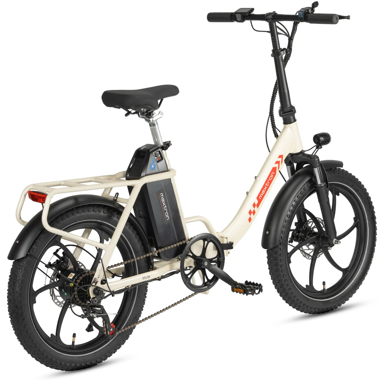 Maxtron Mule Beige – Opvouwbare Elektrische Fiets Crème | Lichte E-bike Stad & Woon-werk