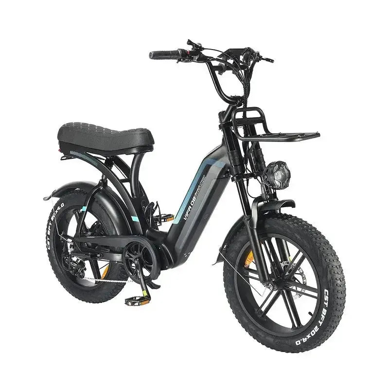 OUXI Q8 Fatbike Zwart - Lage instap