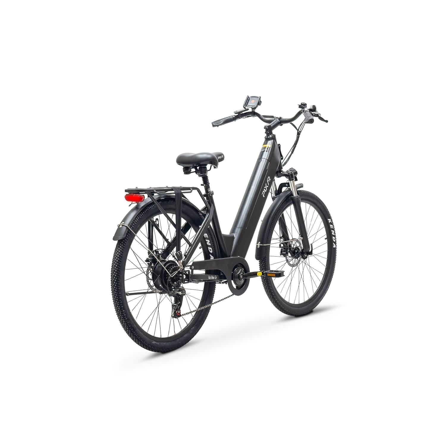 Pixar C1 Zwart – Elektrische Stadsfiets Zwart Lage Instap | E-bike Woon-werk & Recreatief