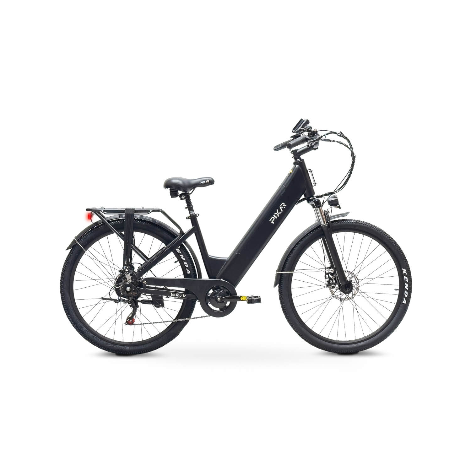 Pixar C1 Zwart – Elektrische Stadsfiets Zwart Lage Instap | E-bike Woon-werk & Recreatief