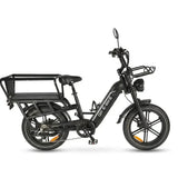 OUXI Q10 longtail e-bike met cargo mand