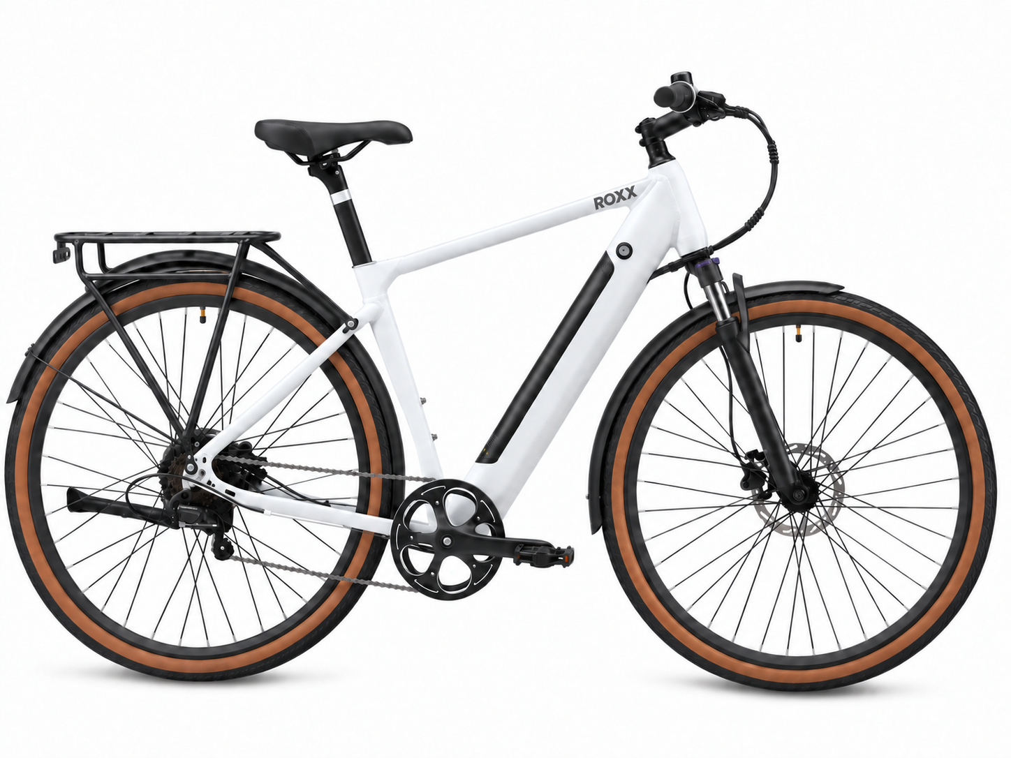 Roxx Gravel Wit - Een comfortabele e-bike voor dagelijks woon-werkverkeer