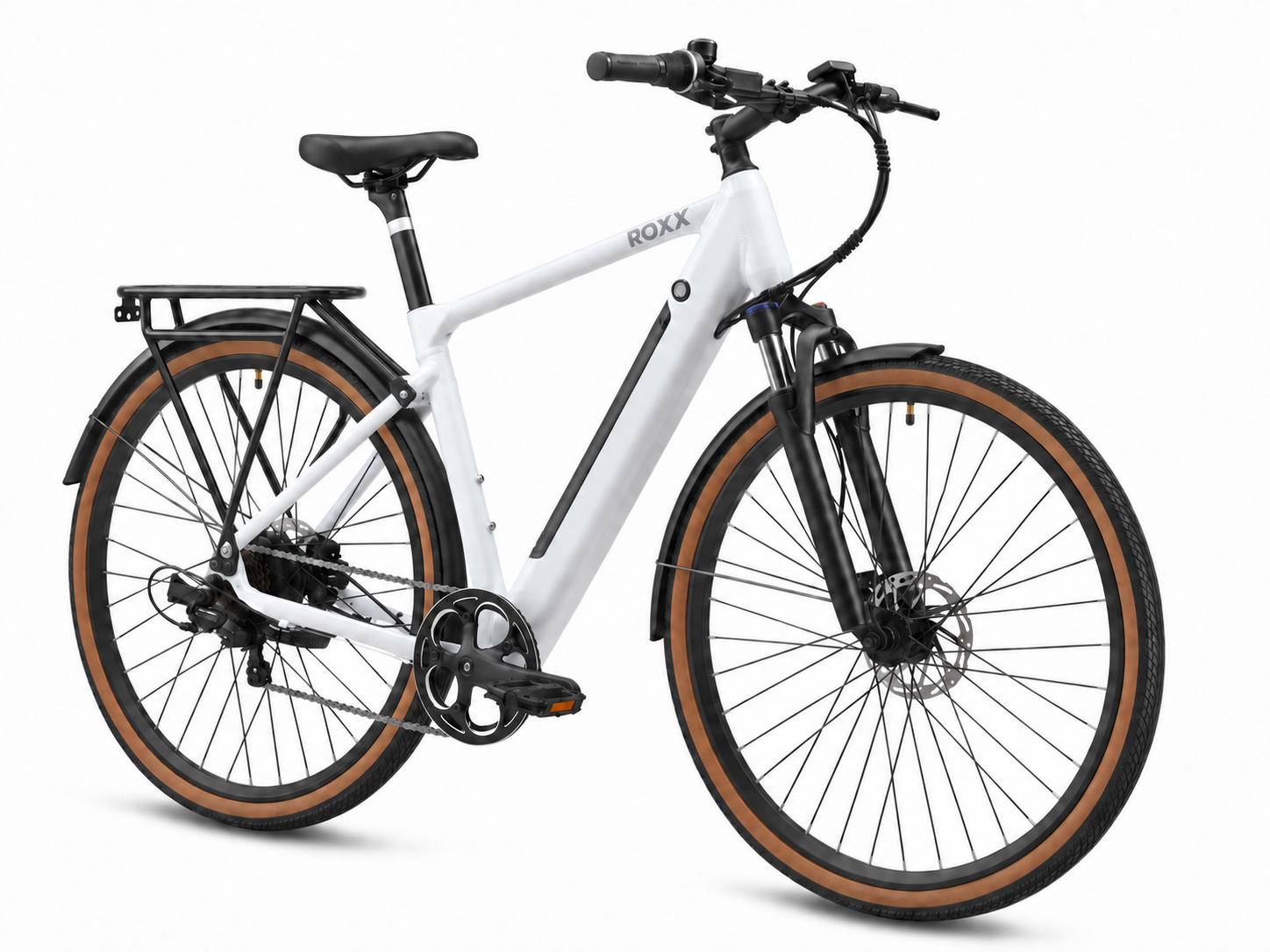 Roxx Gravel Wit - Een comfortabele e-bike voor dagelijks woon-werkverkeer