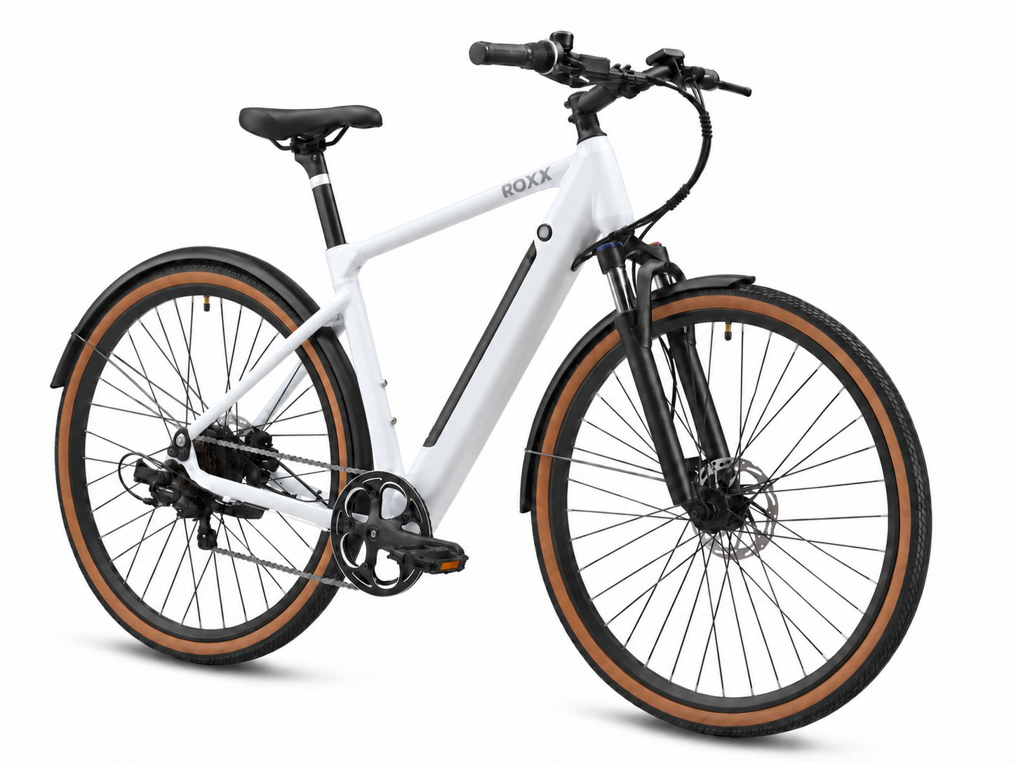 Roxx Gravel Wit - Een comfortabele e-bike voor dagelijks woon-werkverkeer
