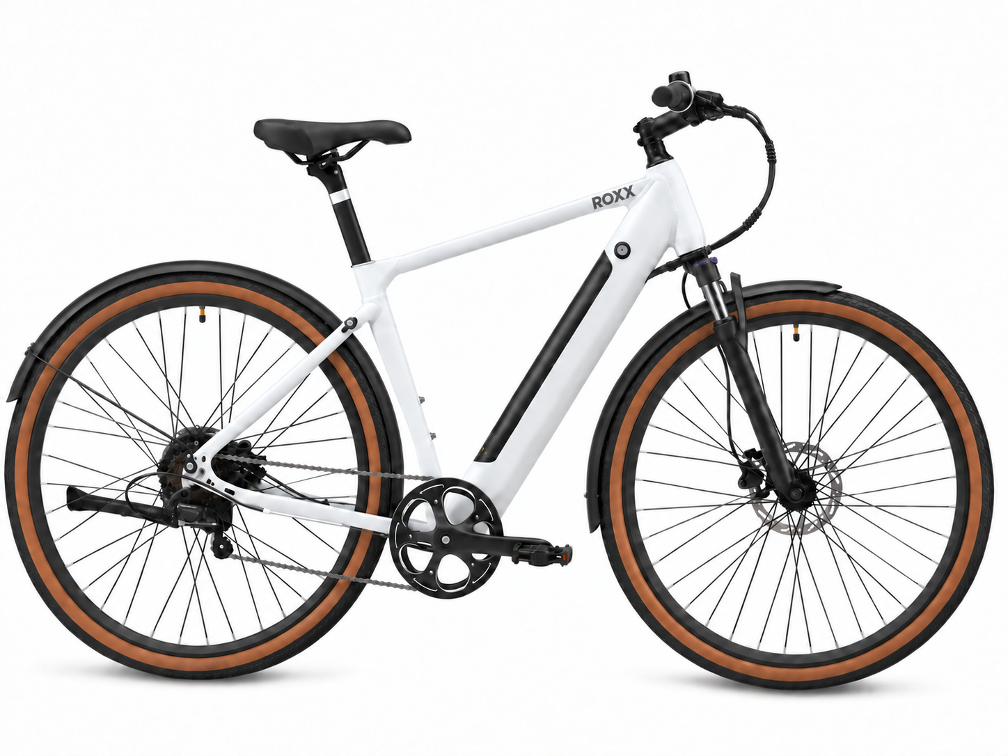 Roxx Gravel Wit - Een comfortabele e-bike voor dagelijks woon-werkverkeer