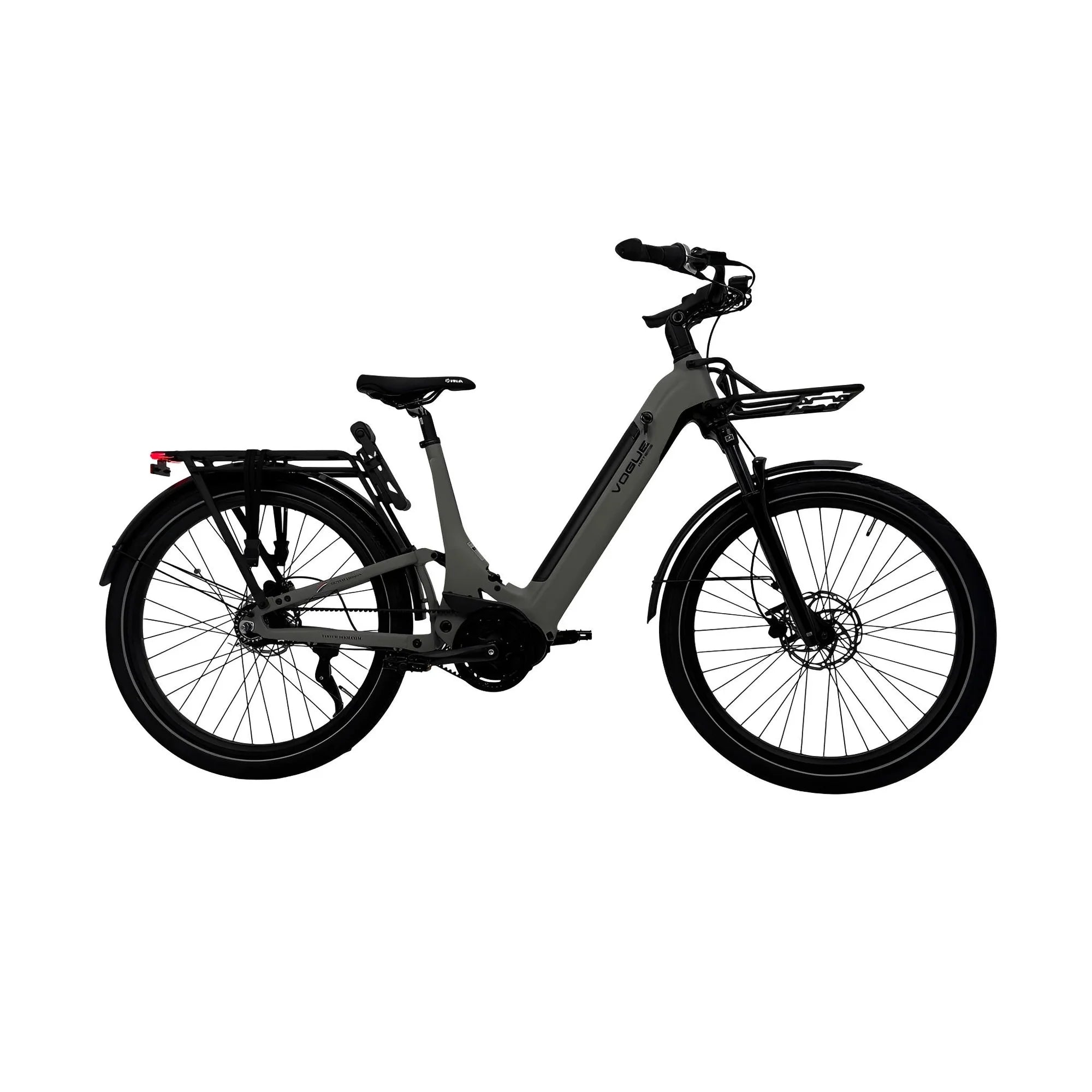 Vogue Artemis Grijs – Elektrische Fiets Middenmotor | Riemaandrijving