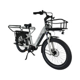 Vogue Avalanche Grijs – Elektrische Gezinsfiets Lage Instap | Voor 2 Kinderen