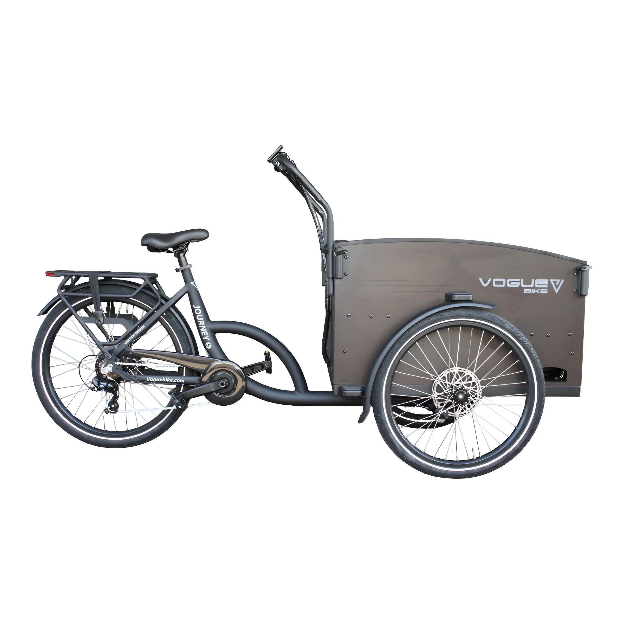 Vogue Journey S Zwart – Elektrische bakfiets voor het hele gezin
