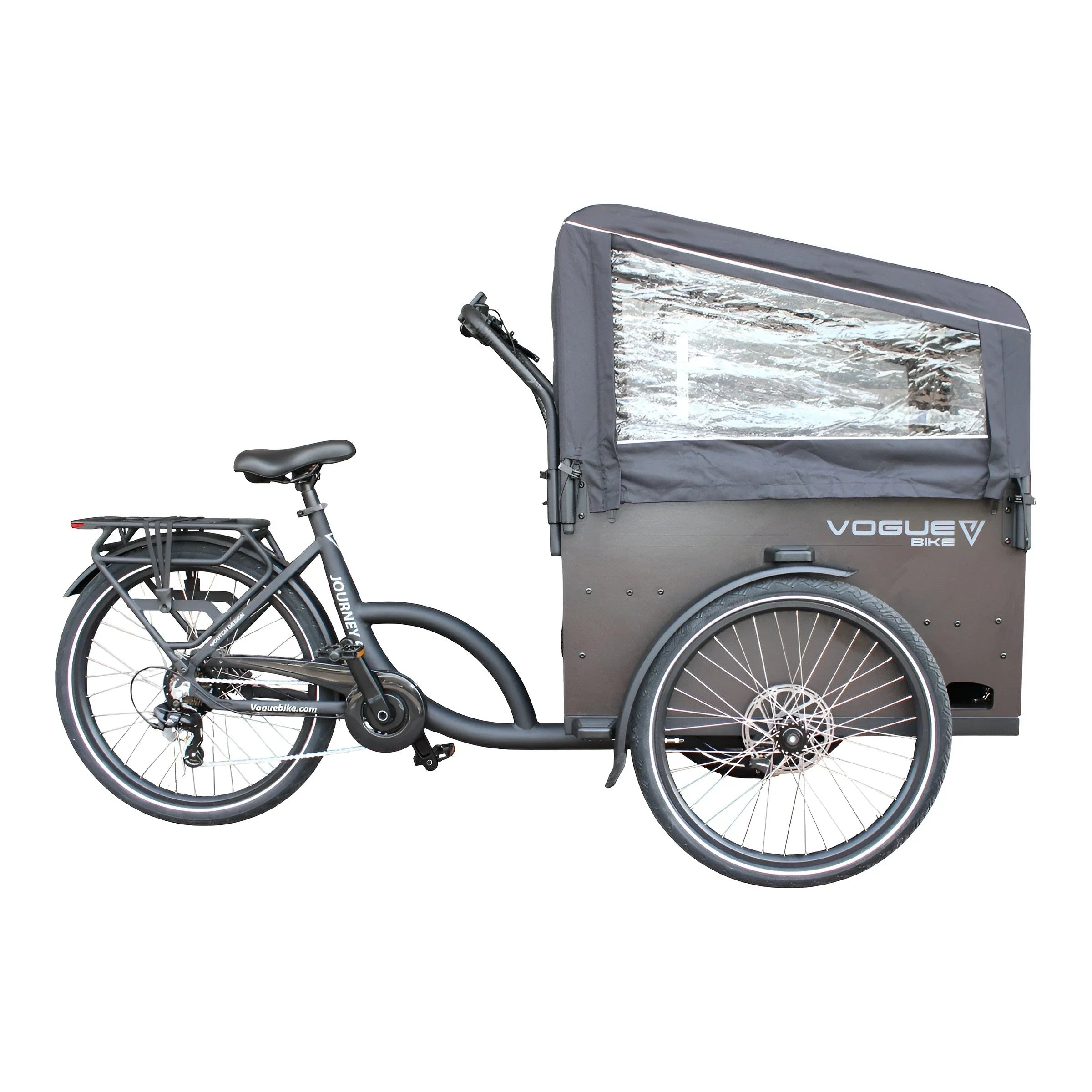 Vogue Journey S Zwart – Elektrische bakfiets voor het hele gezin