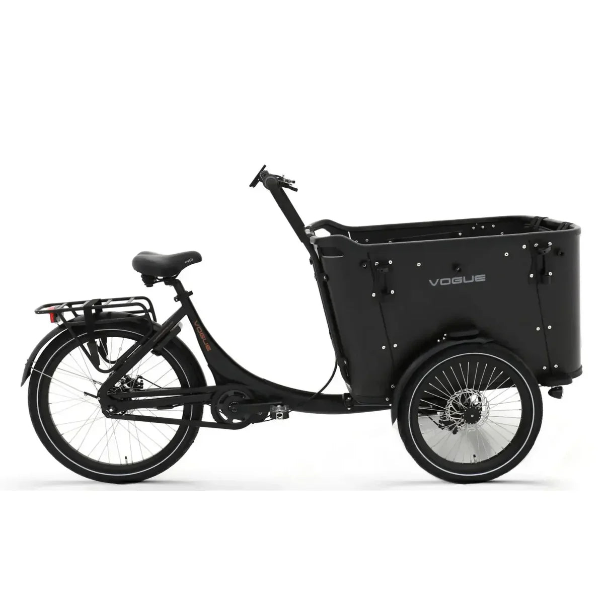 Vogue Superior Deluxe Zwart elektrische bakfiets