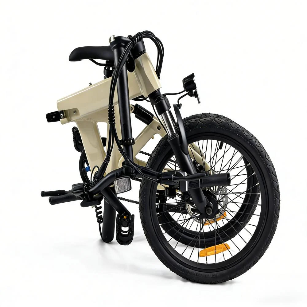 Roxx X Beige - Compacte elektrische vouwfiets voor de stad