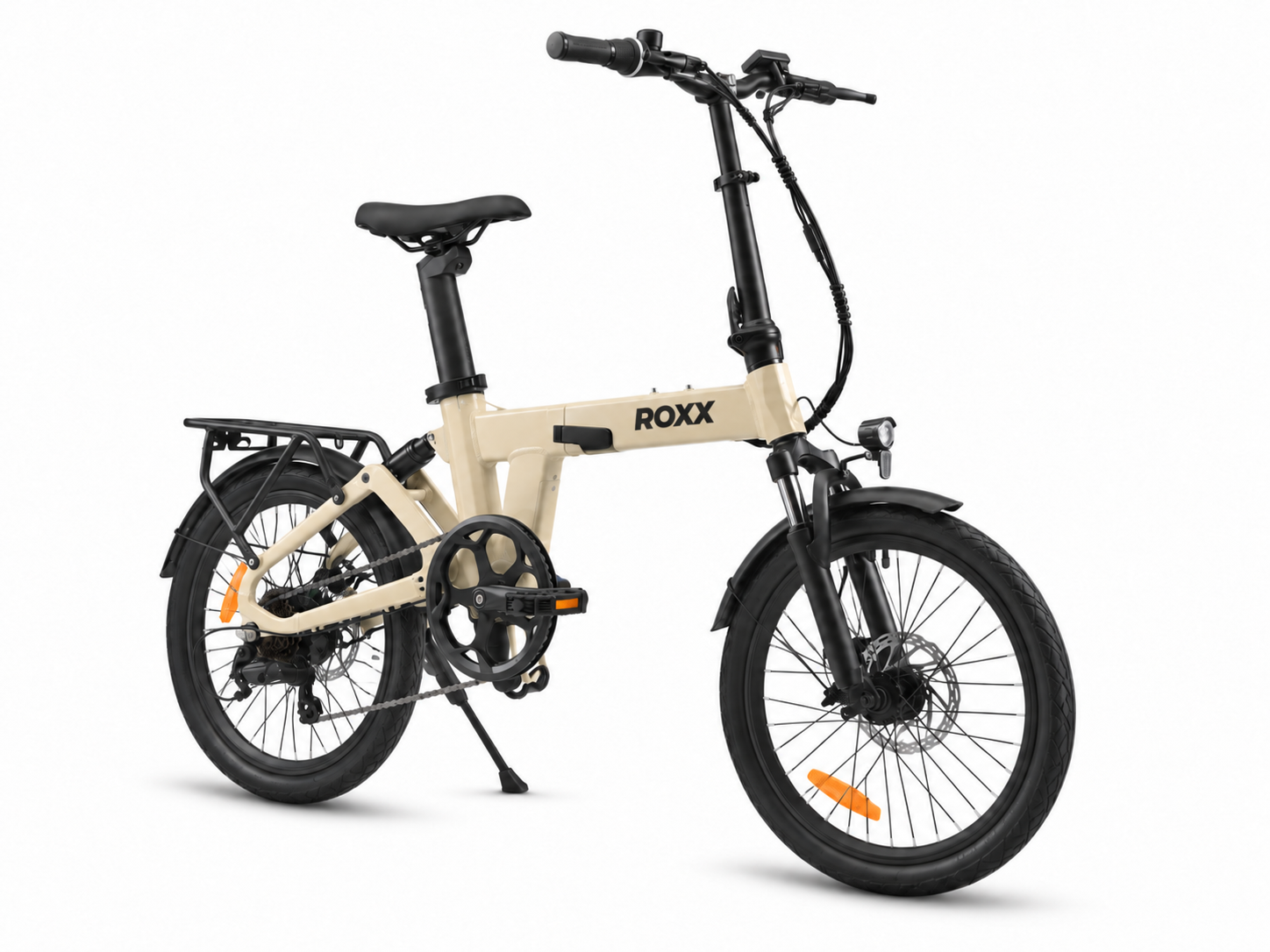 Roxx X Beige - Compacte elektrische vouwfiets voor de stad