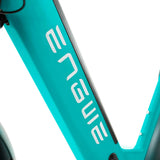 Elektrische fiets ENGWE E26 Blauwe lage instap fatbike, comfortabel voor dagelijks gebruik, met stevige frame en lage instap.