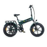 Groene Engwe Engine Pro 2.0 elektrische vouwfiets met krachtig frame en verstelbare functies, ideaal voor stadsritten.