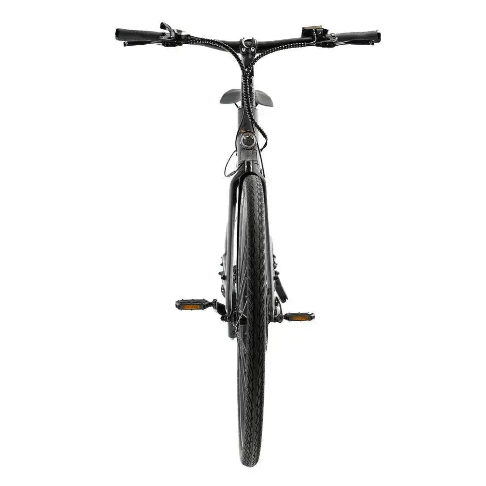 Lichtgewicht ENGWE MapFour N1 Air ST elektrische fiets in grijs met lage instap en fatbike banden, geschikt voor comfortabel stadsgebruik.