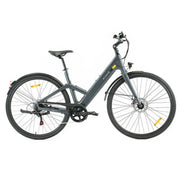 Lichte grijze ENGWE MapFour N1 Air ST elektrische fiets met lage instap en compact ontwerp, geschikt voor stadsgebruik