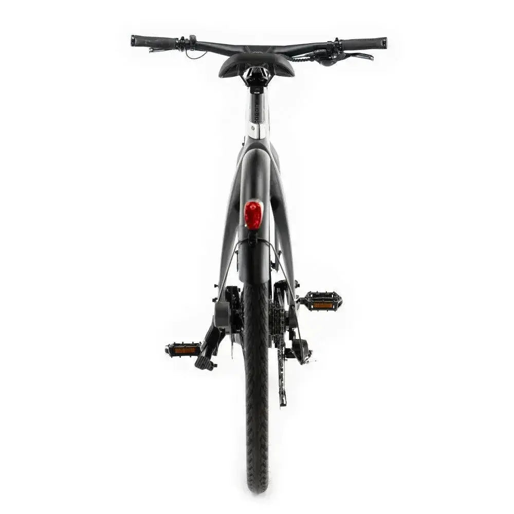 Lichte Grijze ENGWE MapFour N1 Pro elektrische fiets met middenmotor en robuust ontwerp, geschikt voor diverse terreinen.
