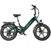 Groene Maxtron Camel elektrische fatbike voor stad en recreatief gebruik, stabiele elektrische fiets met robuuste banden.