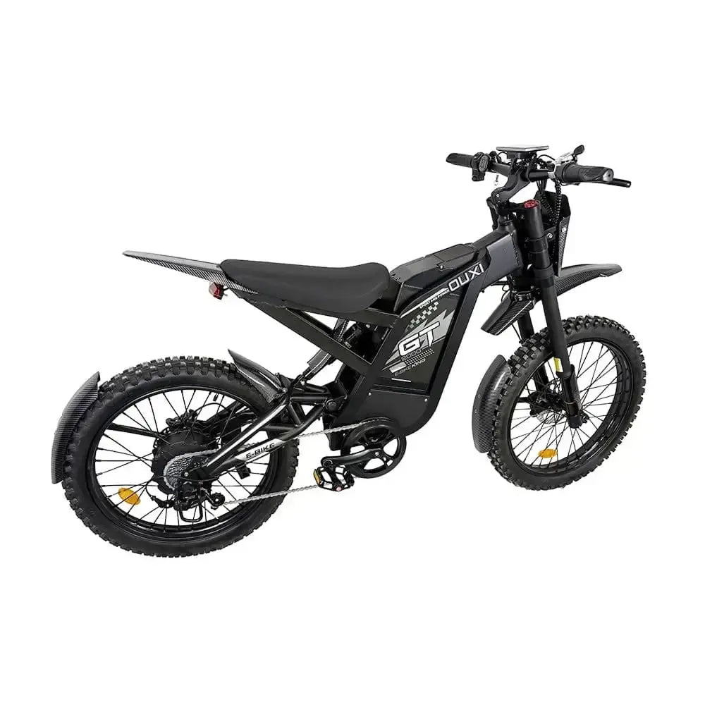 Ouxi GT-2000 elektrische off-road fatbike met dikke banden en krachtige motor, geschikt voor ruw terrein en avontuurlijke ritten.