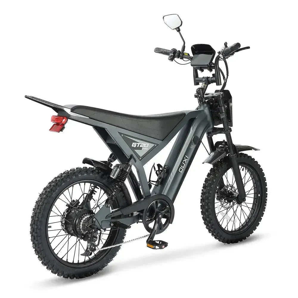 OUXI GT-20 PRO Grijs – Fatbike e-bike met dubbele vering