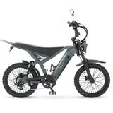 OUXI GT-20 PRO Grijs – Fatbike e-bike met dubbele vering
