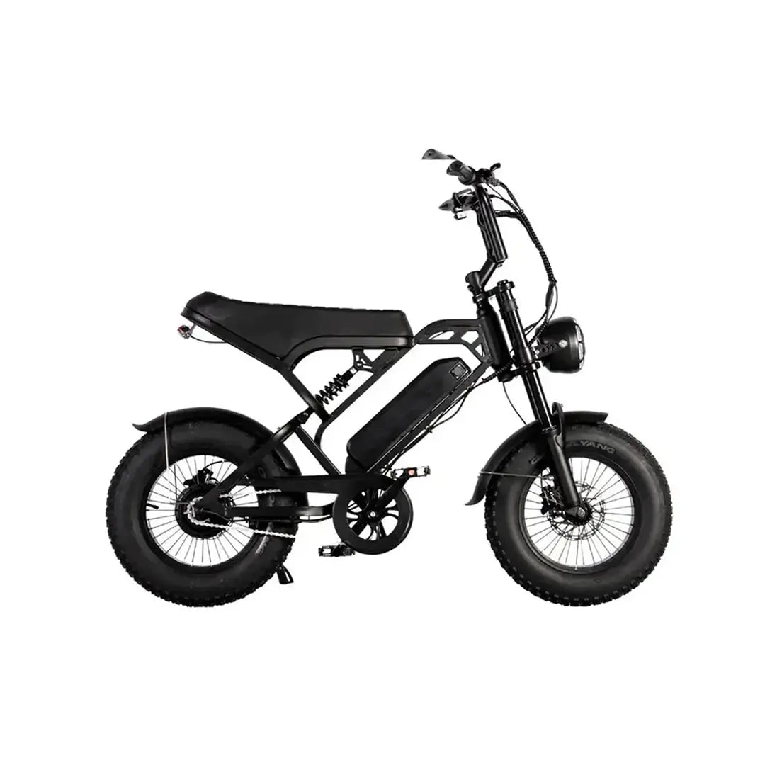 Qmwheel V20 mini fatbike 16 inch in doos, compacte en robuuste fatbike voor avontuurlijke ritten