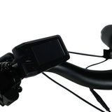 Roxx Bike NEO+ e-bike in doos, zwart frame met display en elektrische aandrijving, klaar voor montage.