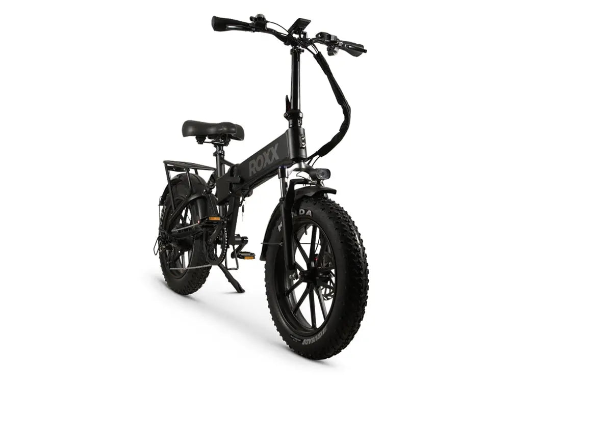Elektrische fiets Roxx RX1+ van Roxx Bike, gedeeltelijk in doos, klaar voor montage en gebruik.