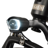 Roxx RX1+ elektrische fiets van Roxx Bike in doos met frame, accu en accessoires, klaar voor montage.