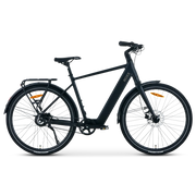 Roxx SM5 elektrische fiets in zwart, brandnieuw en in doos, geproduceerd door Roxx Bike, klaar voor montage en gebruik.