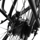 Zwarte Roxx SM5 elektrische fiets van Roxx Bike, volledig in doos, klaar voor montage en gebruik.