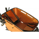 Vogue Carry 2 elektrische bakfiets zwart/bruin met krachtige middenmotor en ruime bak voor comfortabel vervoer