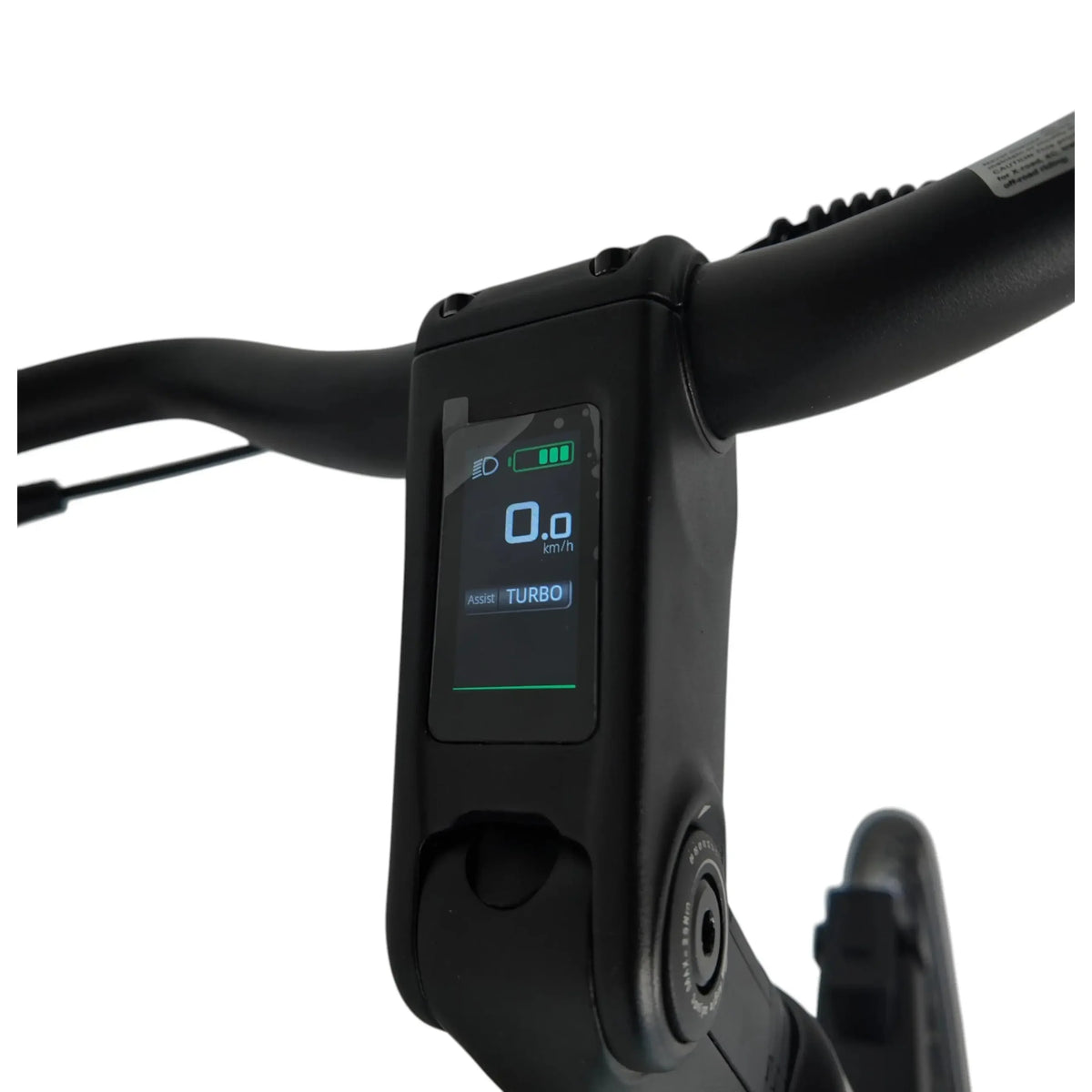 Vogue Prestige heren e-bike met cementgrijze riem en middenmotor, stadsfiets met luxe afwerking en moderne design.