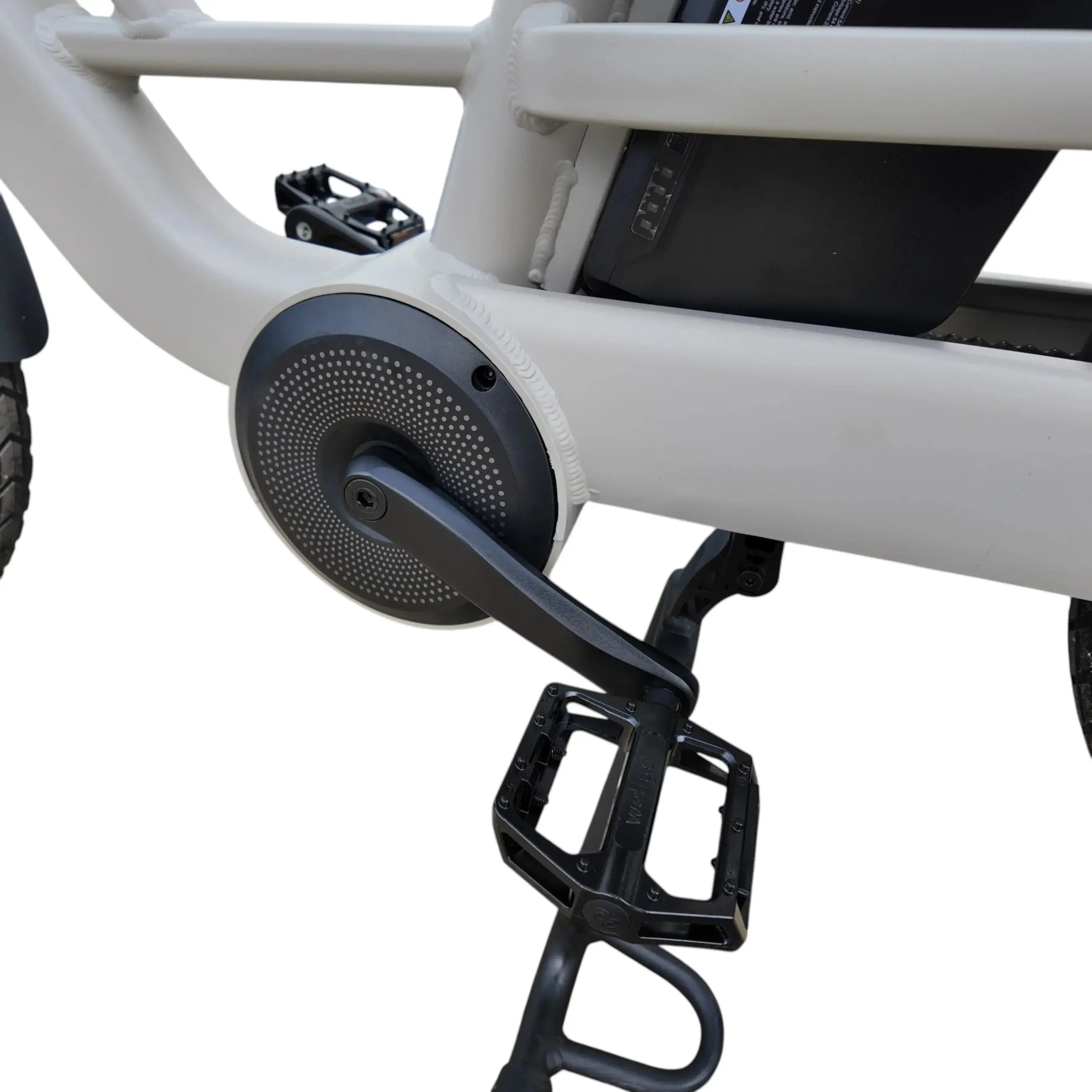 Vogue Wonder Fashion grijze elektrische longtail e-bike in doos, gezinsvriendelijk, geschikt voor comfortabel stadsgebruik