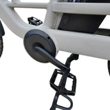 Vogue Wonder Fashion grijze elektrische longtail e-bike in doos, gezinsvriendelijk, geschikt voor comfortabel stadsgebruik