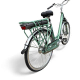 Groene Vogue Basic E-bike elektrische stadsfiets met comfortzitting en 13Ah accu, ideaal voor stadsvervoer