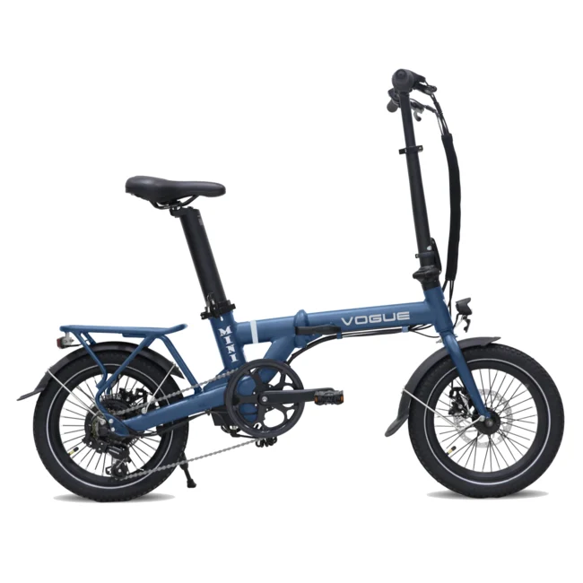 Vogue Mini donker blauw – Compacte elektrische vouwfiets voor dagelijks gebruik