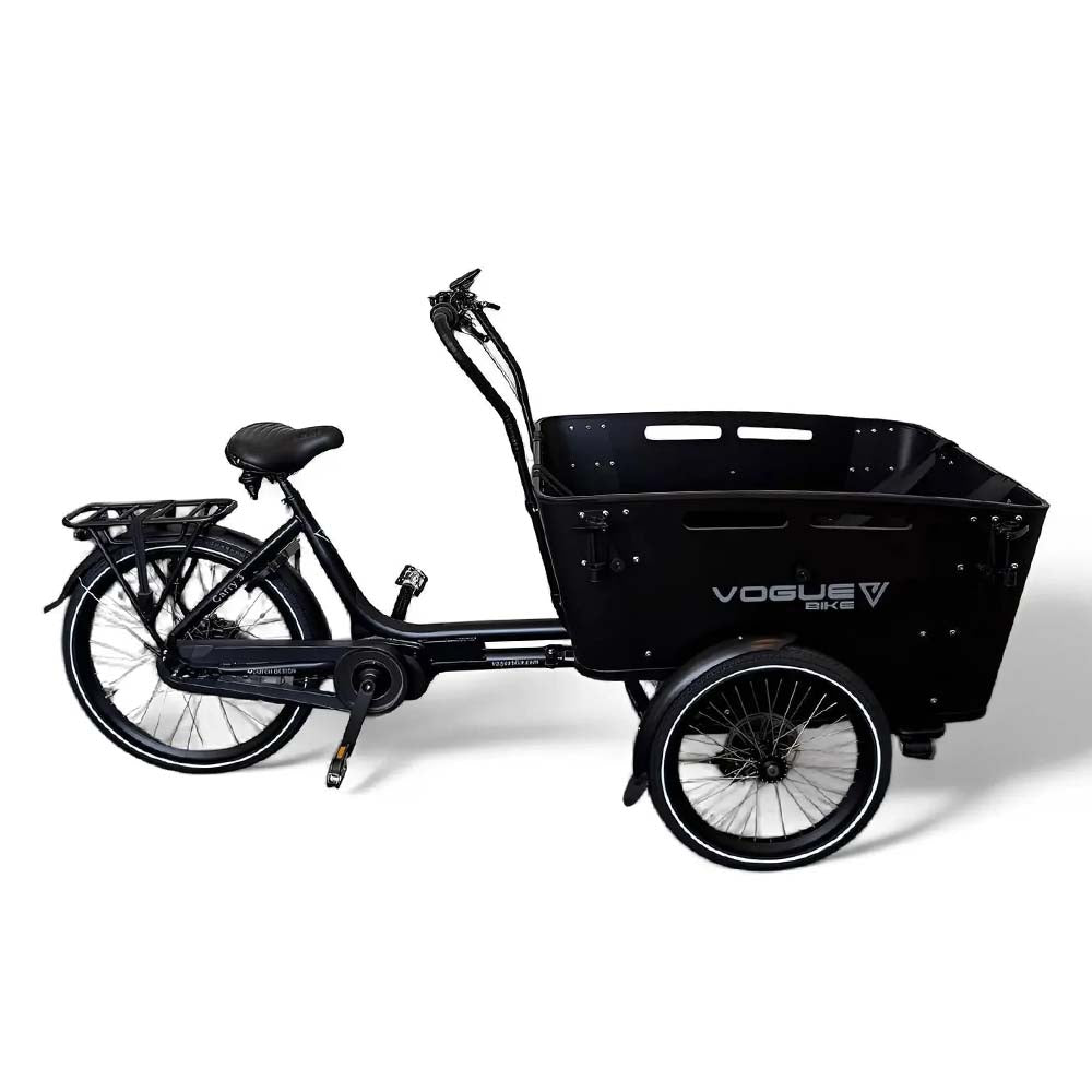 Vogue Carry 3 Zwart – Elektrische bakfiets met Bafang middenmotor