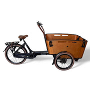 Vogue Carry 3 Matt Zwart/Bruin – Elektrische bakfiets met Bafang middenmotor