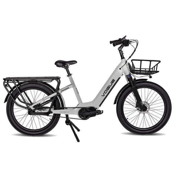Vogue Avalanche Grijs – Elektrische Gezinsfiets Lage Instap | Voor 2 Kinderen